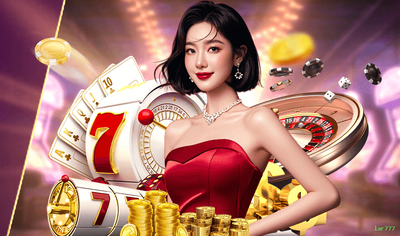 Imagem promocional do cassino online da lar777 mostrando jogos ao vivo